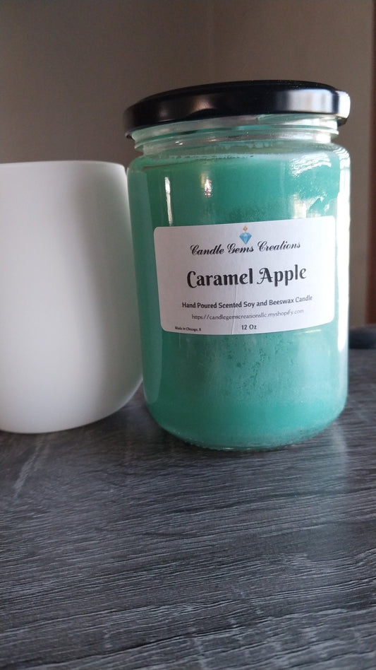 Caramel Apple Candle Hand Poured