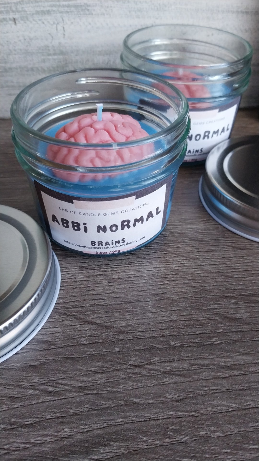 Brains Hand Poured Candle