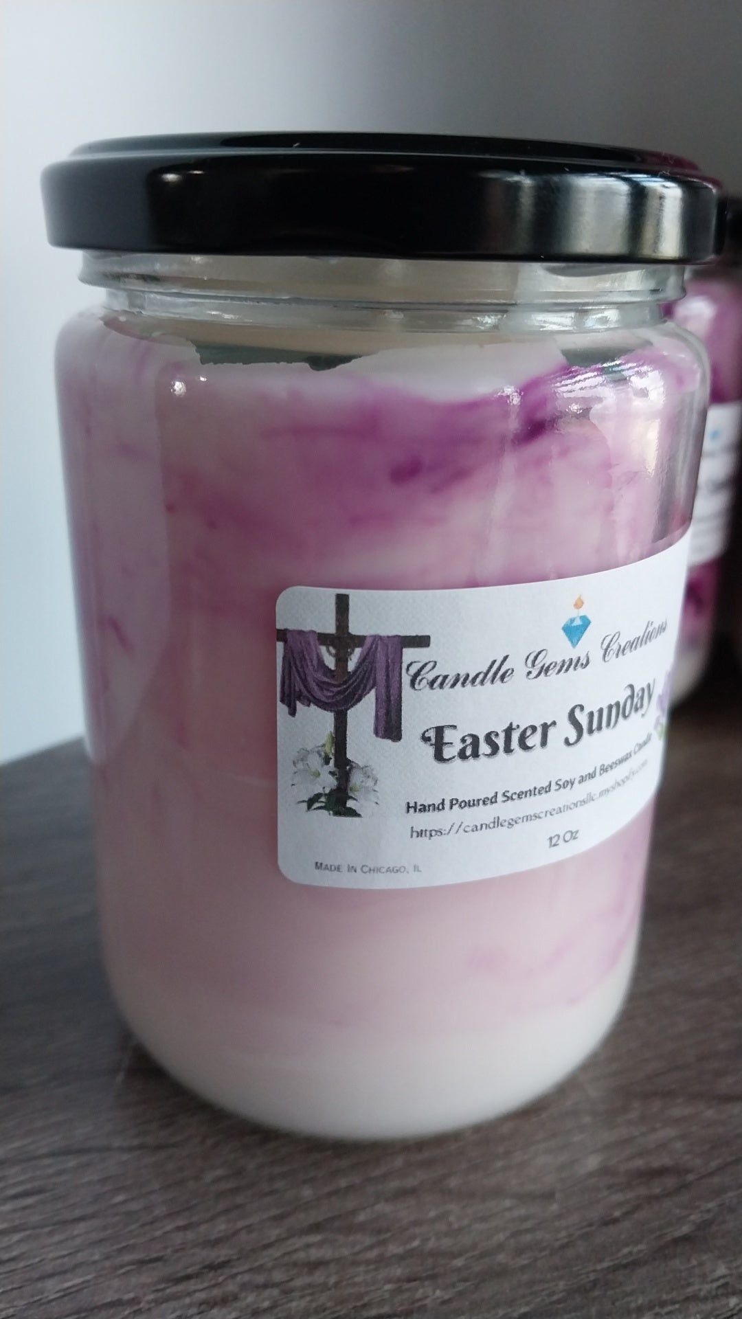 CLEARANCE Easter Sunday Hand Poured Candle