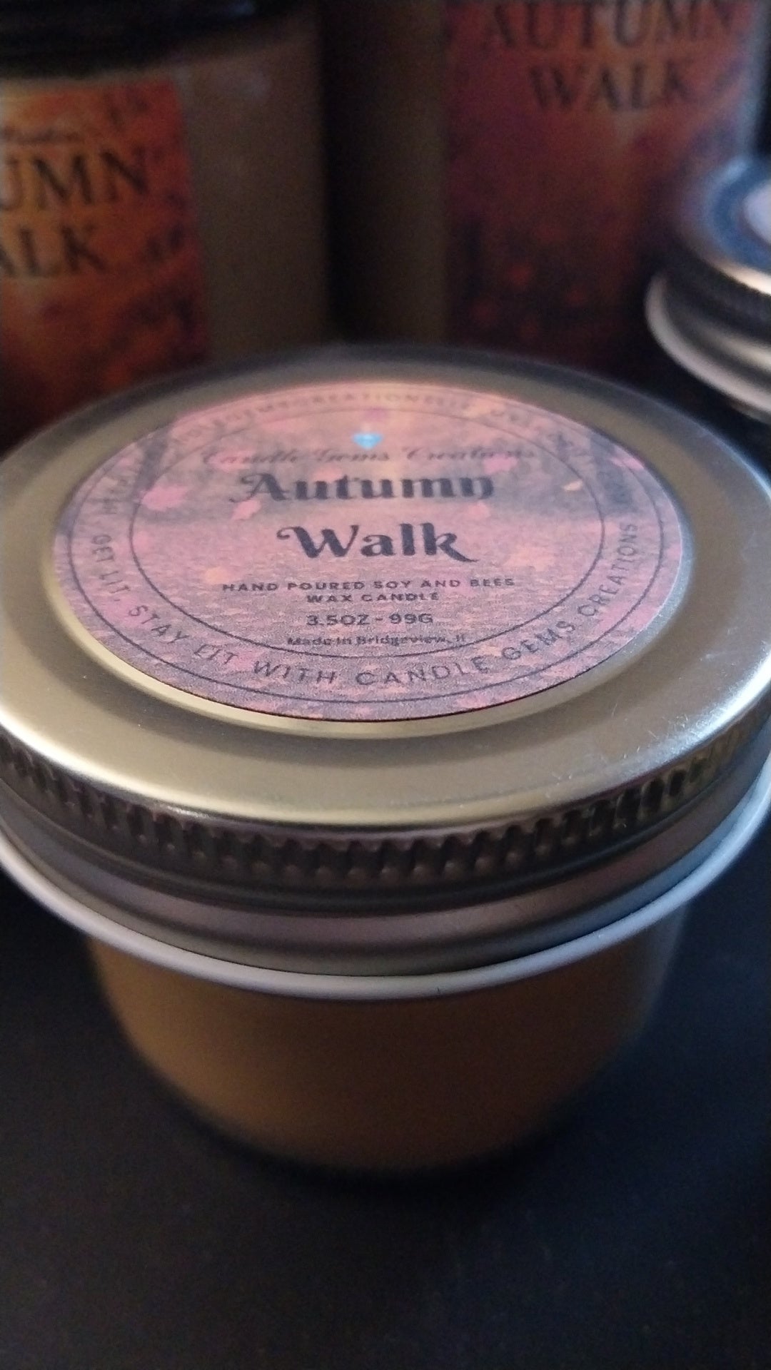 Autumn Walk Hand Poured Candle limited Fall edition