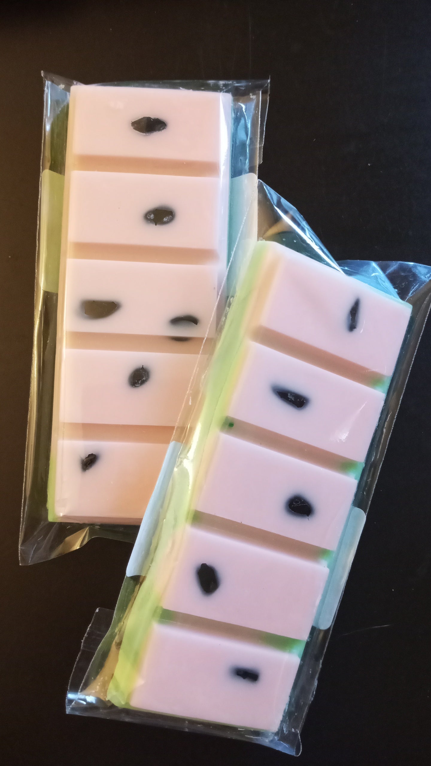 Watermelon Limited Edition gemstone snap bar wax melts Hand Poured