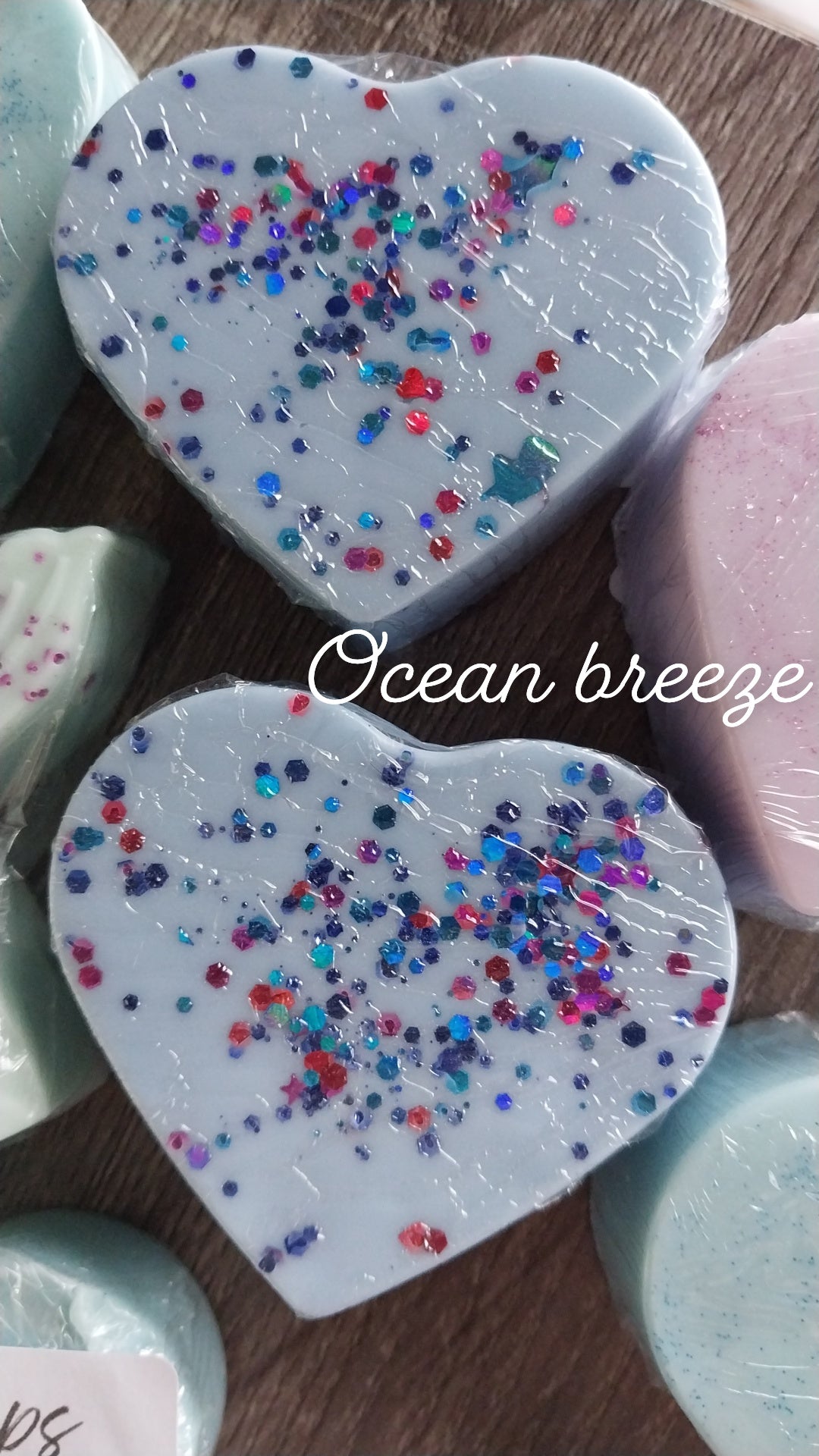 Glitter Heart Hand Crafted Soap