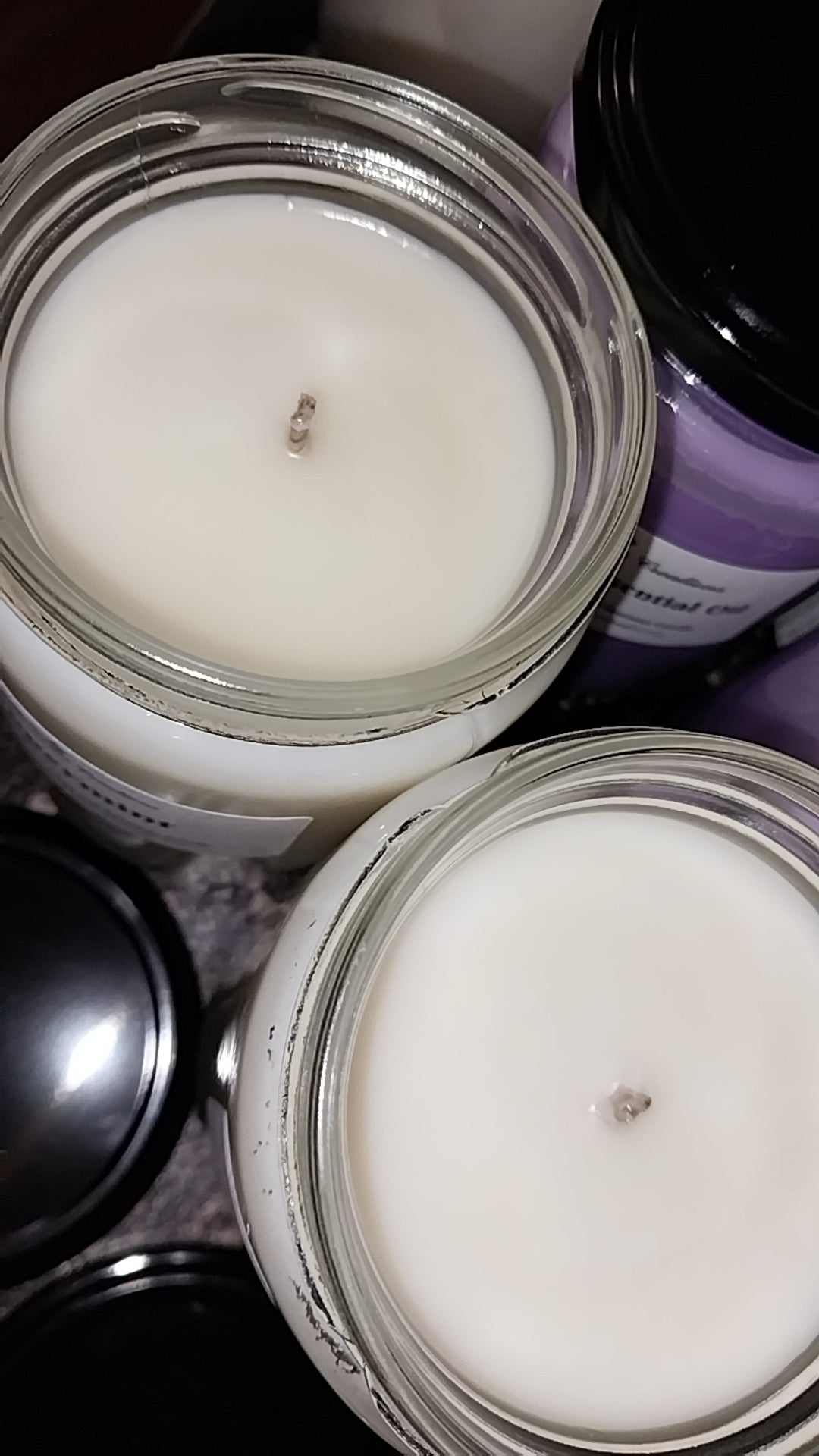 Peppermint essential oil Hand Poured Soy and Beeswax Candle