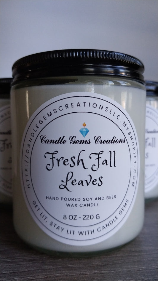 Fresh Fall Leaves NEW limited edition hand poured candle