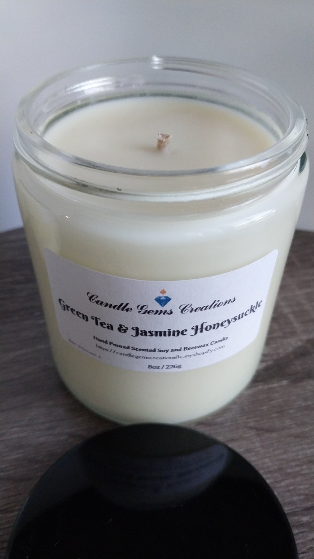 Green Tea & HoneysuckleJasmine-limited edition Hand Poured Candle