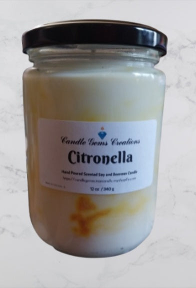 Citronella Candle Hand Poured