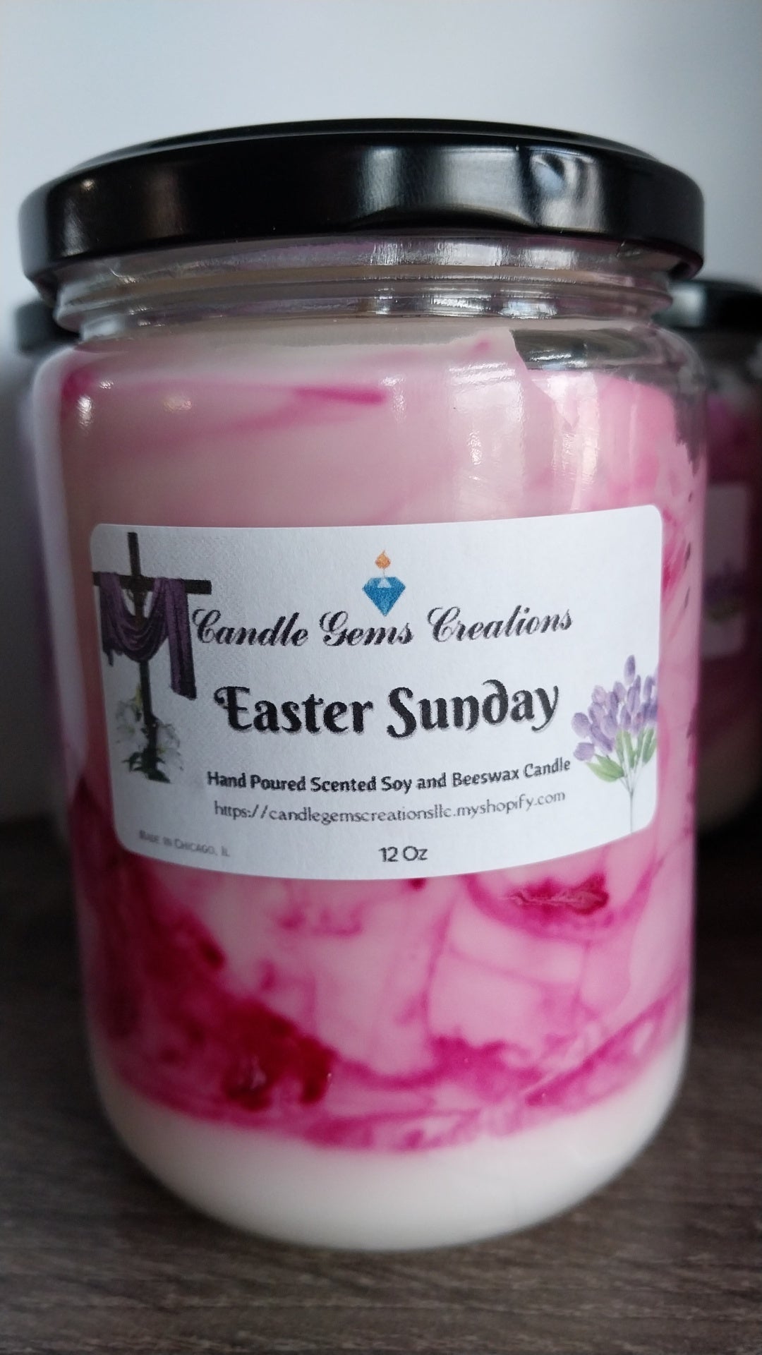 CLEARANCE Easter Sunday Hand Poured Candle