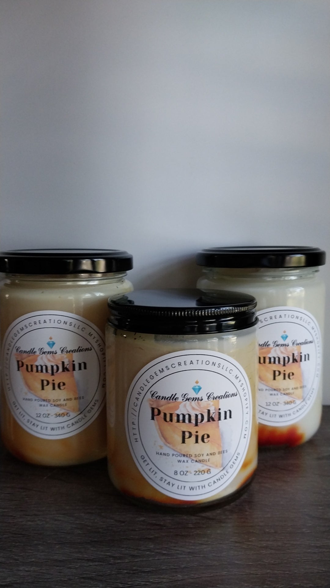 Pumpkin Pie hand poured candle