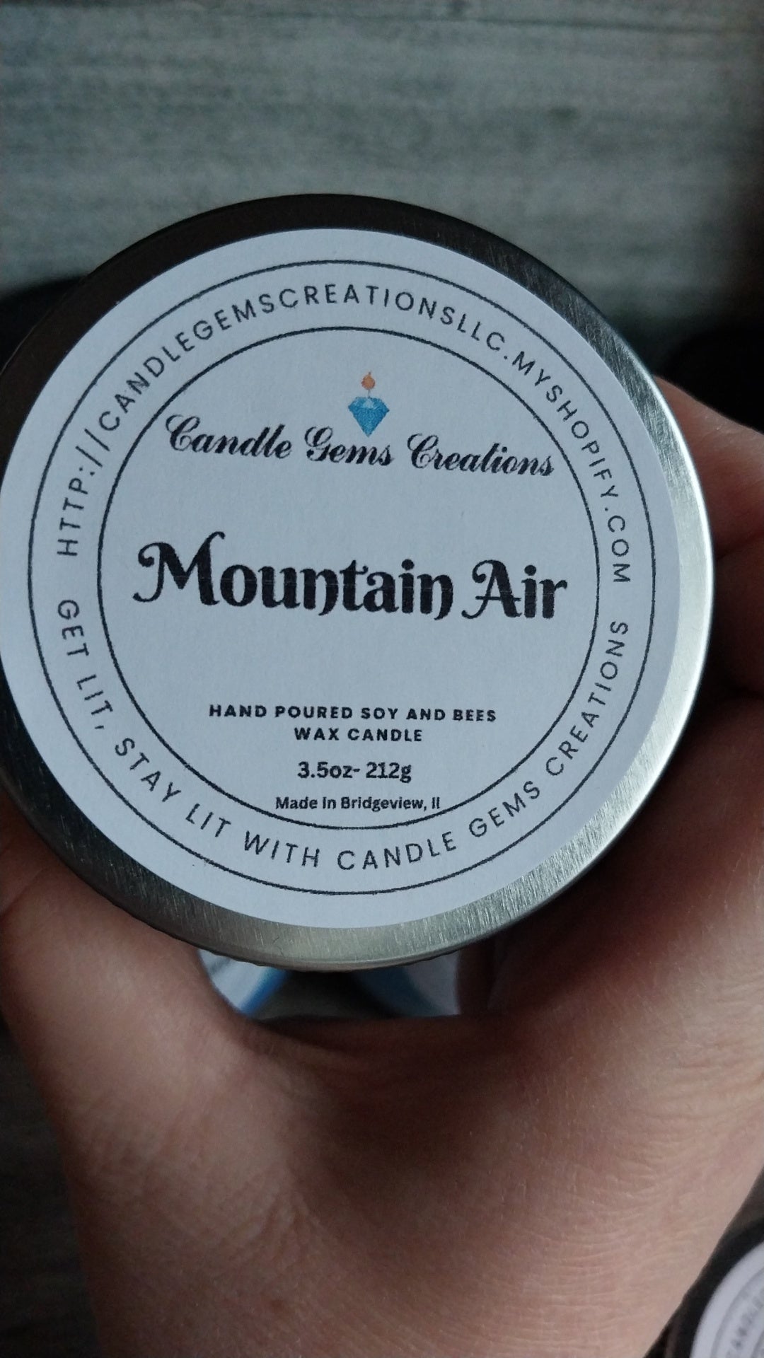 Mountain Air Hand Poured Candle