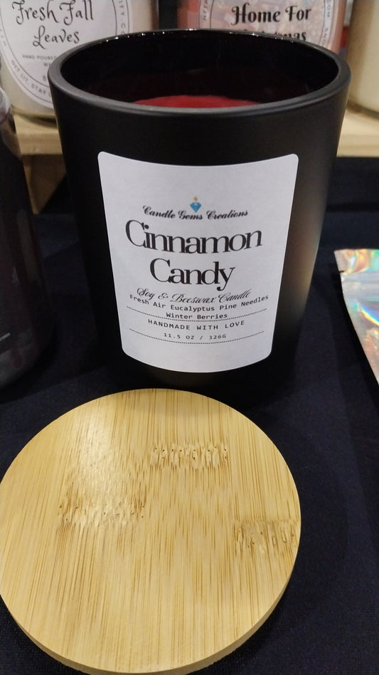 Cinnamon Candy Luxury Matte Black Vessel