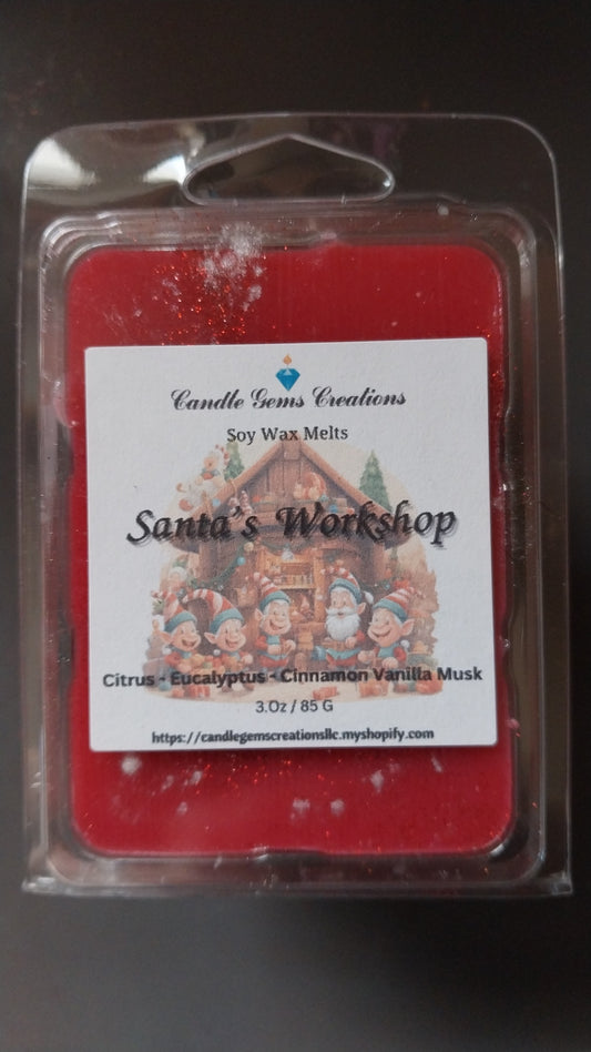 Santa's Workshop clamshell soy wax melts