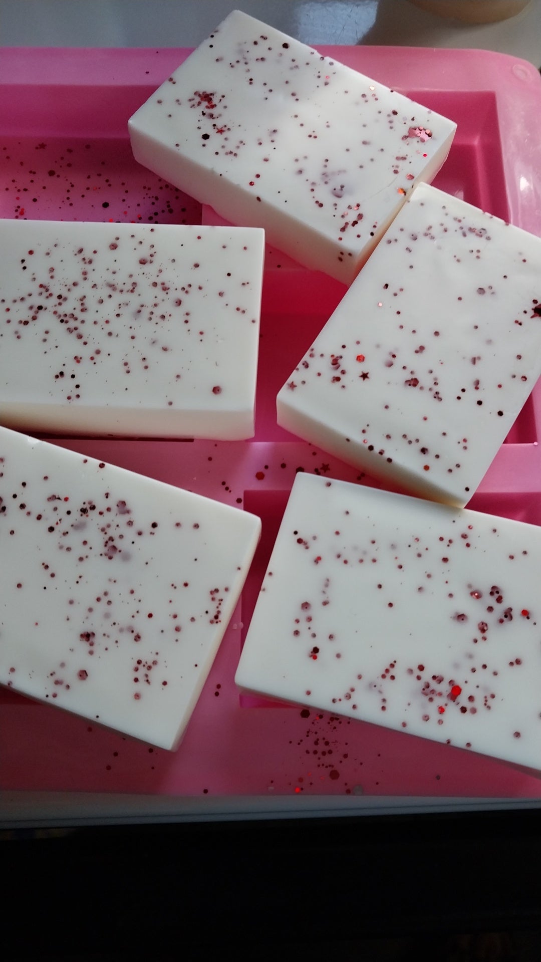 Glitter Goats Milk Vitamin E Bars Hand Crafted Soap