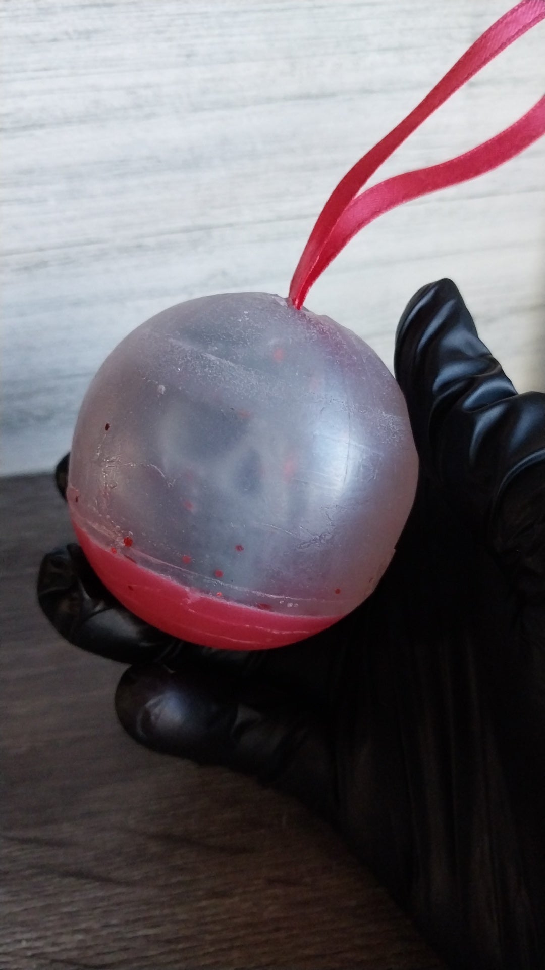 Skull Snow Globe Ornament Soap